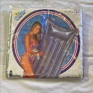 Intex Vintage Gray Inflatable Pool Lounger 1996